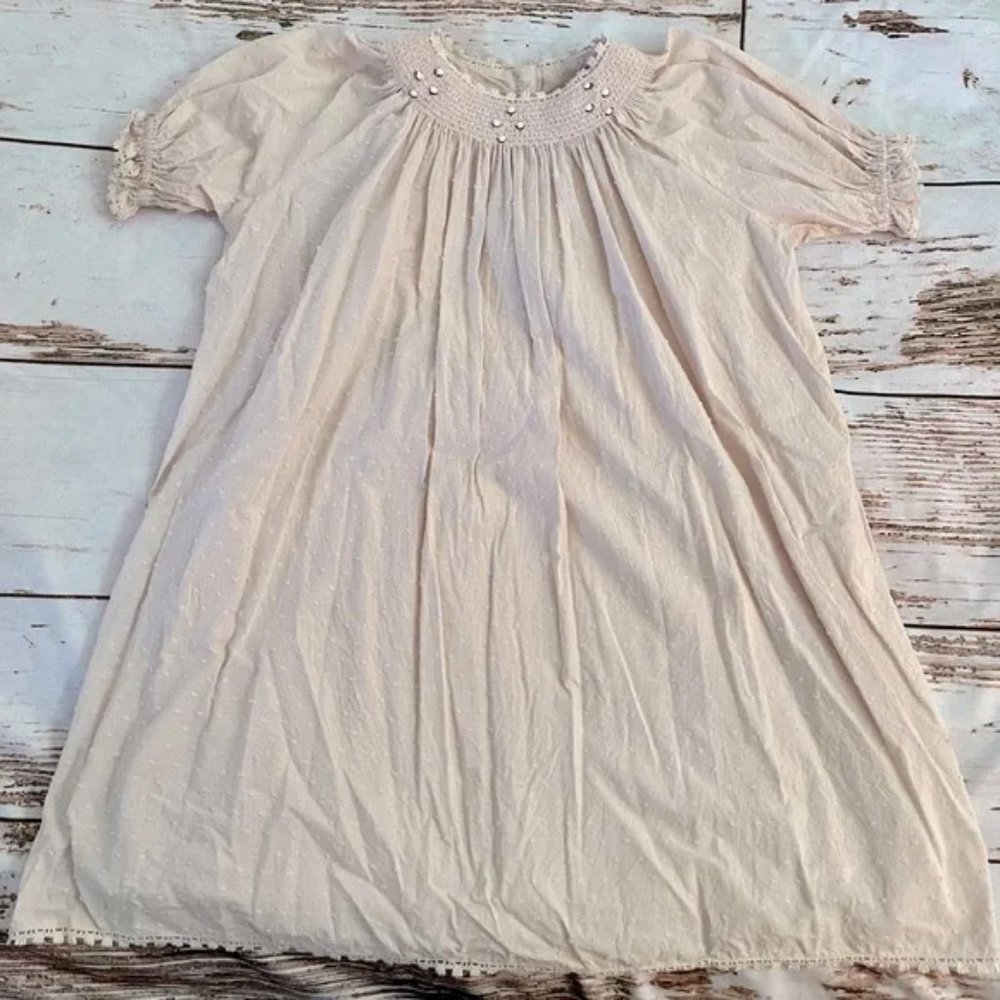 Noralee sweet smoked boutique dress blush pink